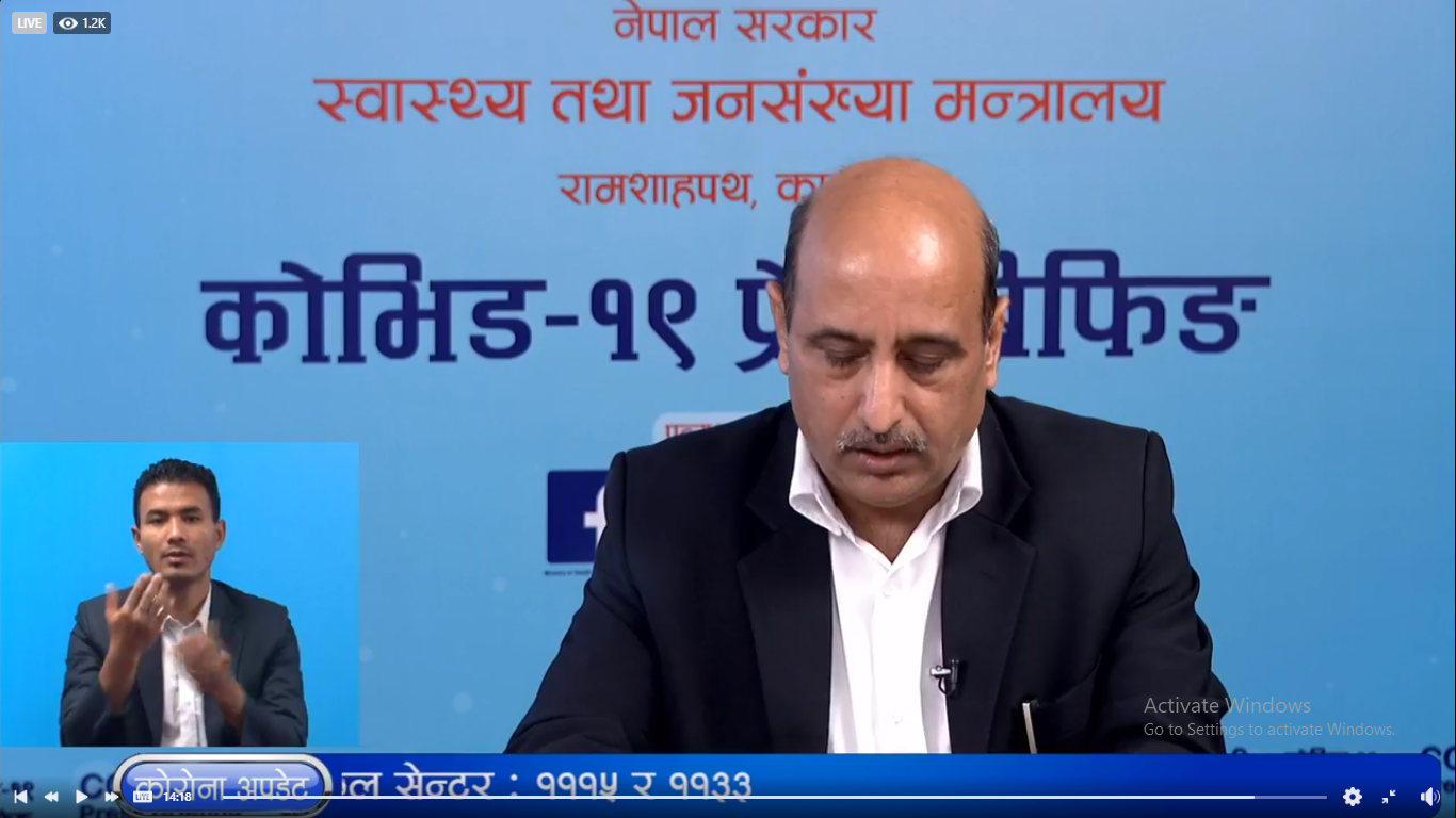 देशभर ३३०९ जनामा कोरोना संक्रमण, ३० जनाको मृत्यु