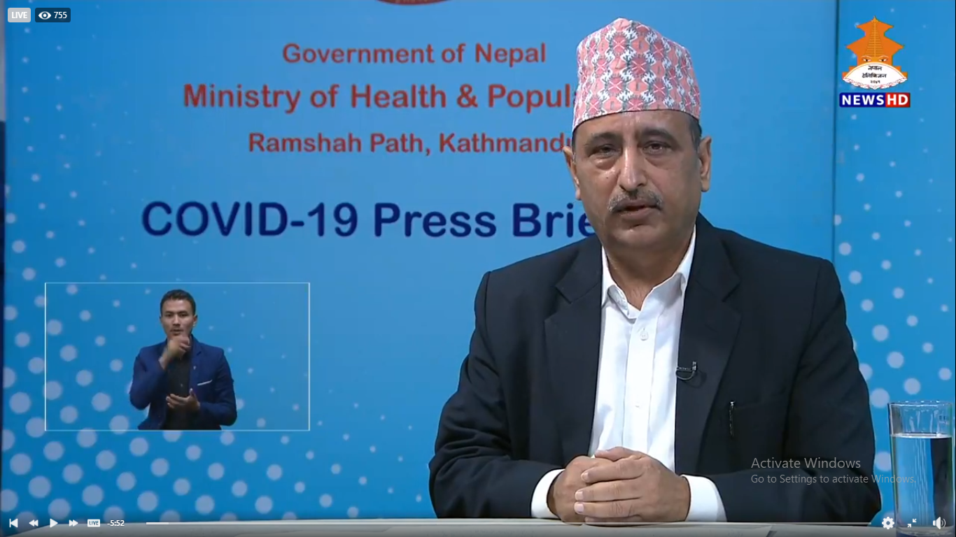 देशभर ८३० जनामा कोरोना, १५०० निको, ९ जनाको मृत्यु