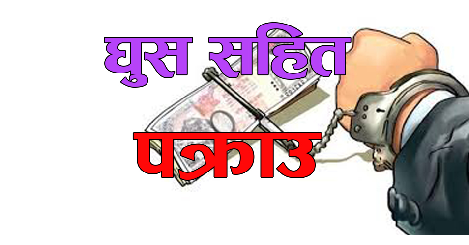 दुईलाख रुपियाँ घुुस लिदैँ  गर्दा औषधि व्यवस्था विभाग विराटनगरका अधिकृत पक्राउ