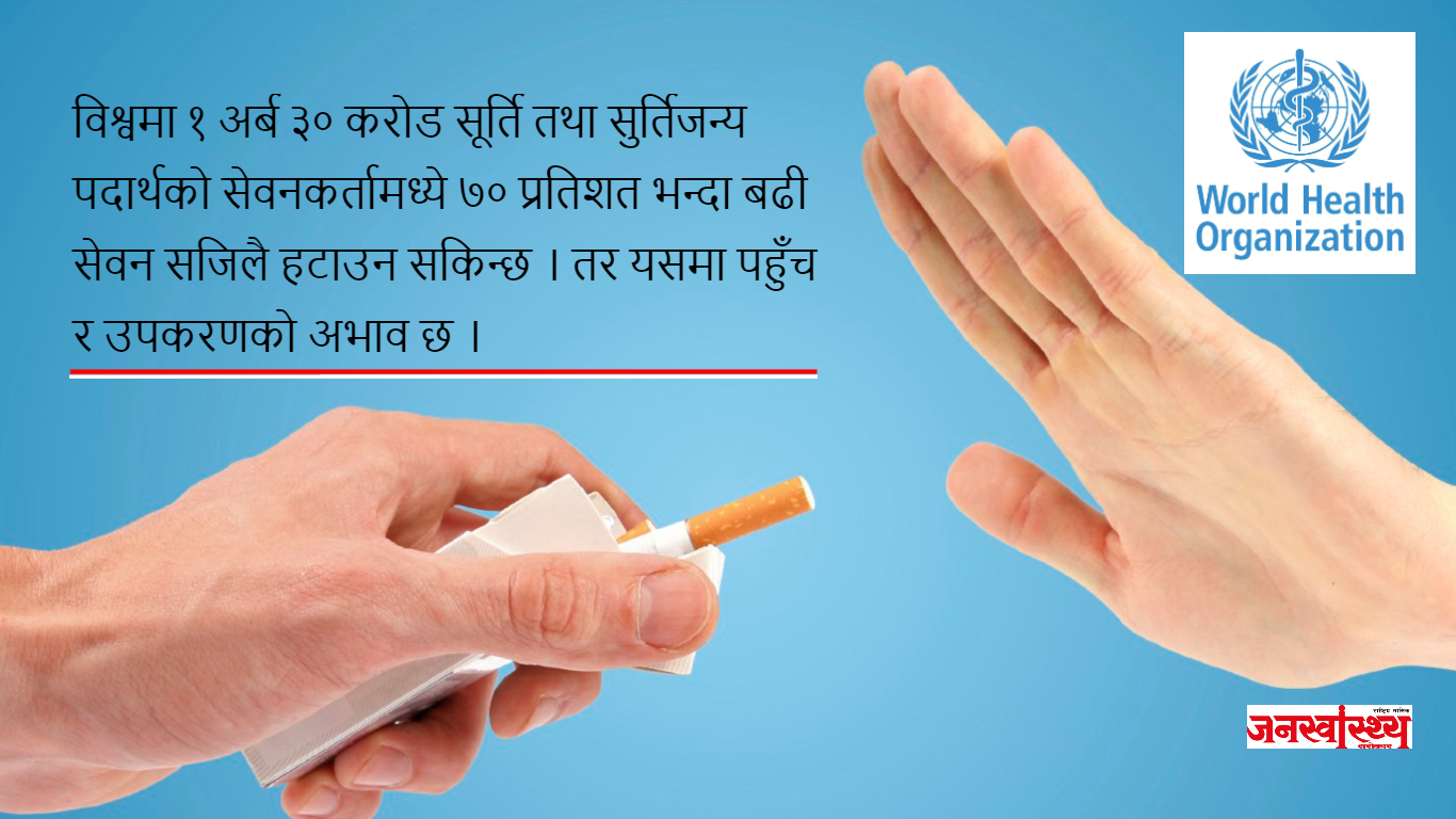 सुर्ति तथा सुर्तिजन्य पदार्थ छोड्न किन जरुरी छ ?