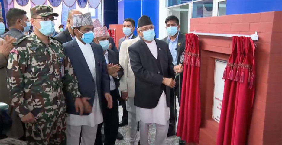 प्रधानमन्त्री ओलीद्वारा वीर अस्पतालको नवनिर्मित भवन उद्‍घाटन