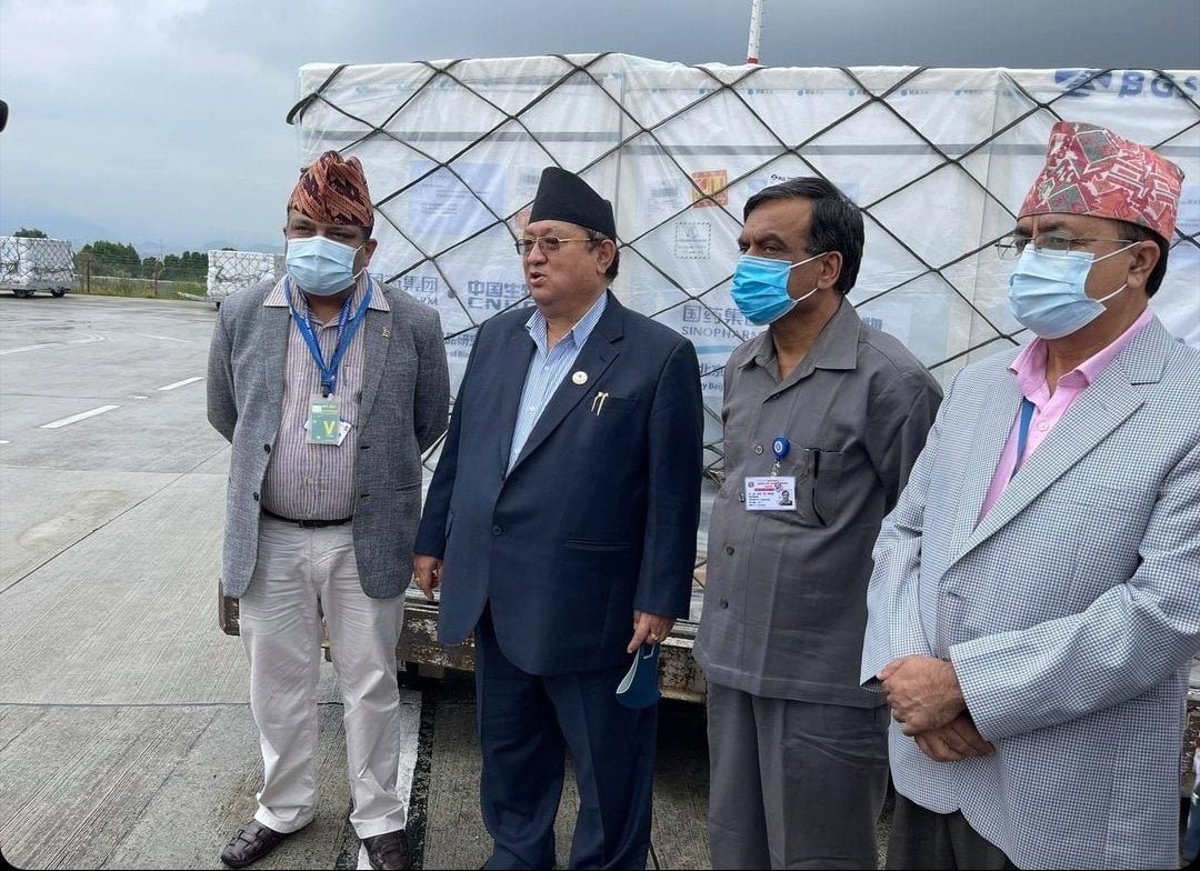 चीनबाट आइपुग्यो ४४ लाख डोज भेरोसेल खोप