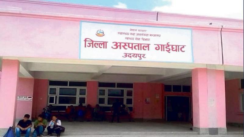 जिल्ला अस्पताल गाईघाटमा भेन्टिलेटरसहितको उपचार सेवा