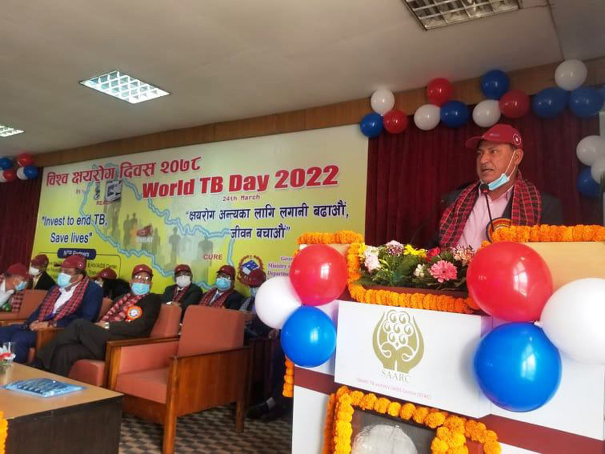 आगामी चार वर्षभित्र ‘क्षयरोग मुक्त नेपाल’ घोषणा गरिने : स्वास्थ्यमन्त्री खतिवडा