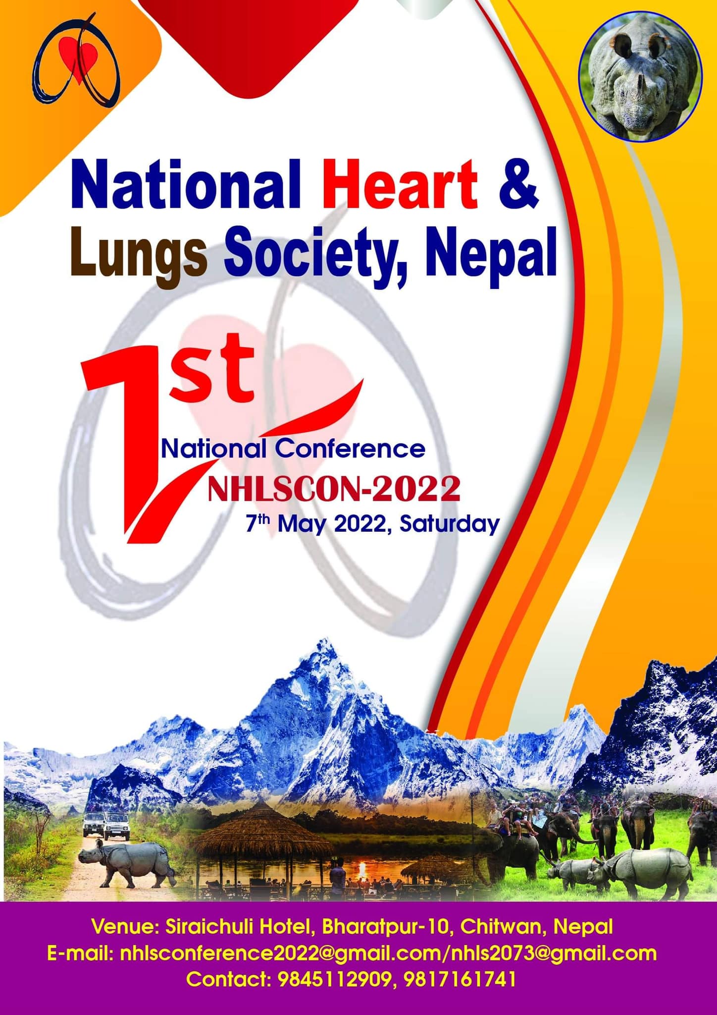 नेपाल राष्ट्रिय मुटु तथा फोक्सो रोग समाजको राष्ट्रिय सम्मेलन चितवनमा हुने