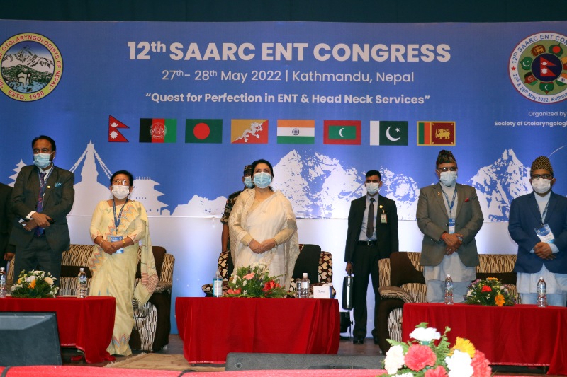नाक, कान र घाँटी रोग विशेषज्ञहरुको दक्षिण एसियाली क्षेत्रीय सम्मेलन काठमाडौंमा सुरु