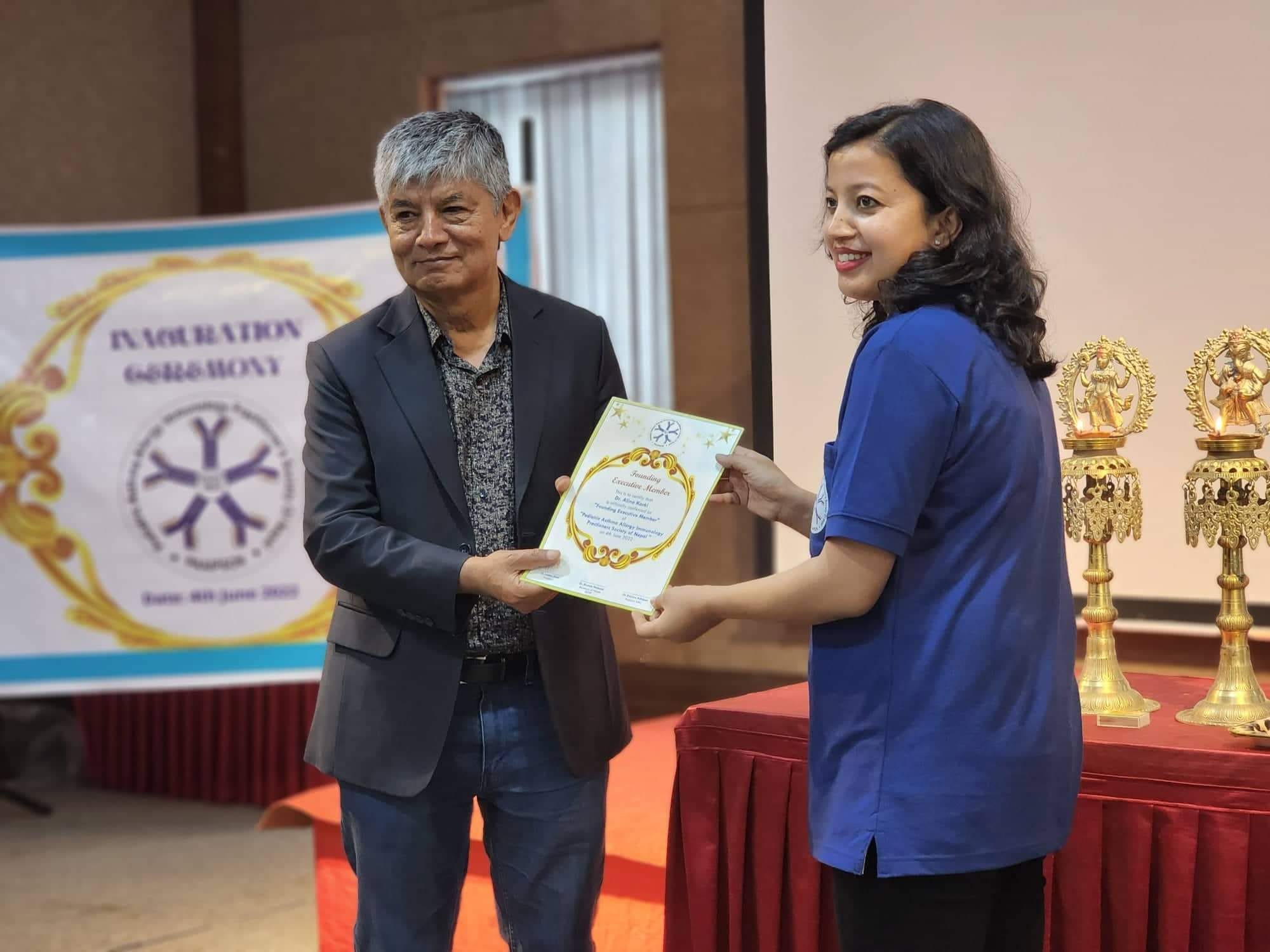 पेडियाट्रिक आस्थ्मा एलर्जी इम्युनोलोजी प्राक्टिक्सनर्स सोसाइटी अफ नेपाल (प्याइप्सन) गठन