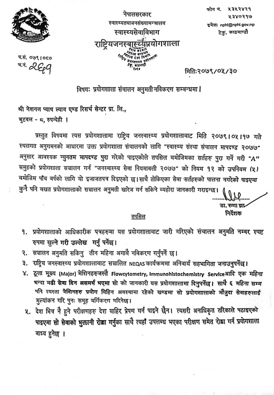 नेशनल प्याथल्याव बुटवल ‘क’ वर्गको ल्यावमा वर्गिकृत