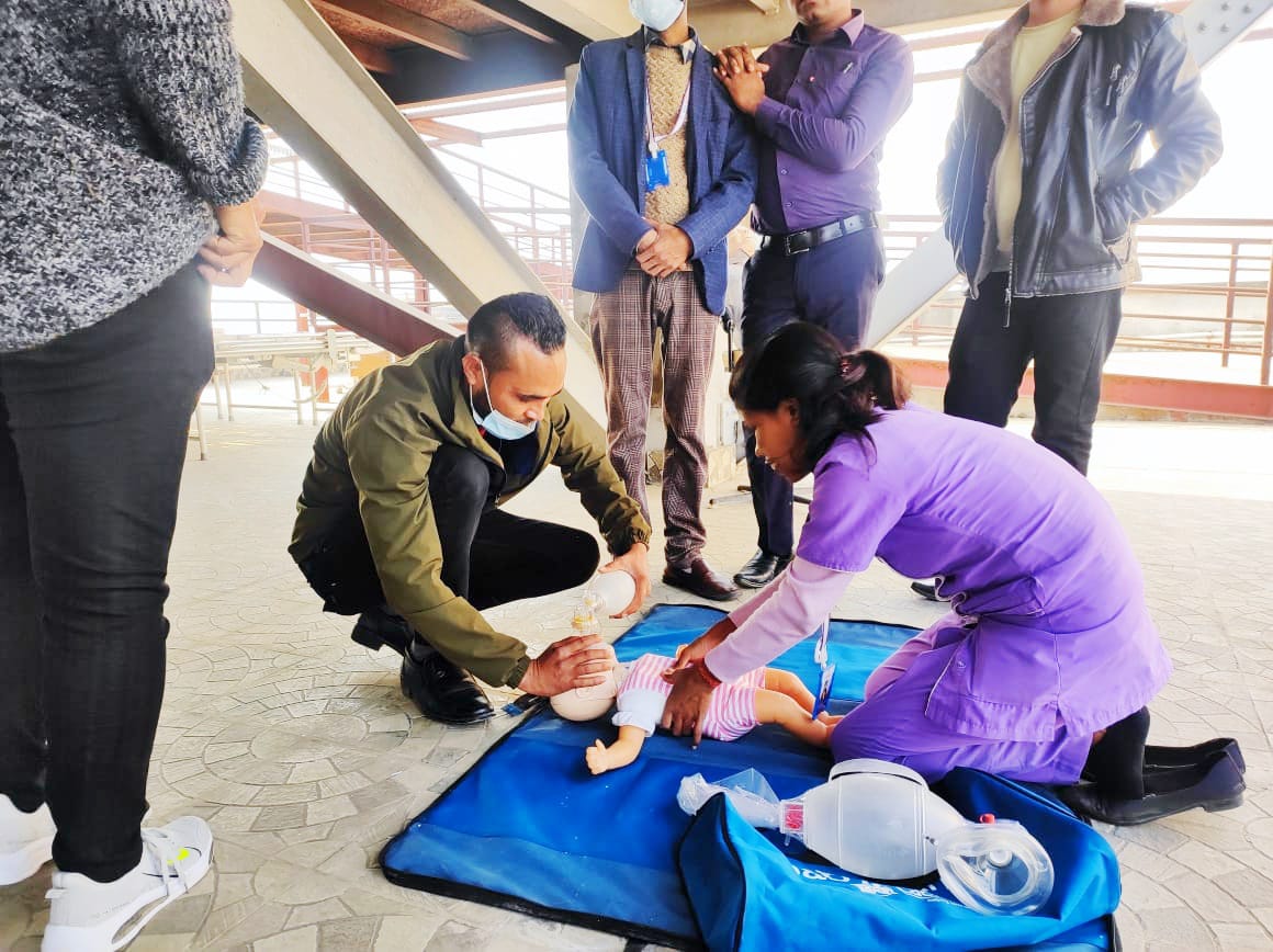 नेपाल मेडिसिटी बयोधा अस्पतालमा तीन दिने ‘बेसिक लाइफ सपोर्ट तालिम’ सम्पन्न