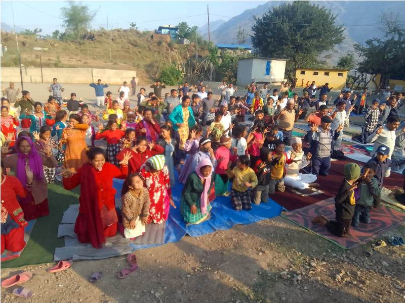 स्वस्थ जिवनशैली सचेतना तथा वृहत योग शिविर सम्पन्न