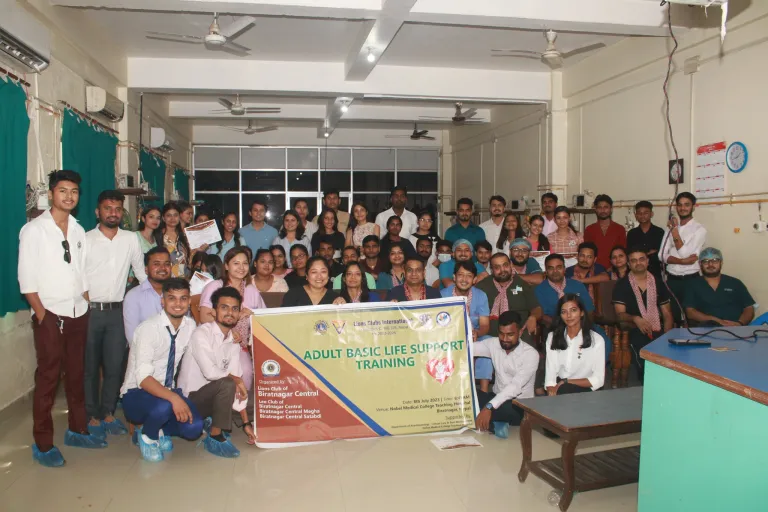 नोबेल मेडिकल कलेजमा ‘एडल्ट बेसिक लाईफ सपोर्ट’ तालिम सम्पन्न