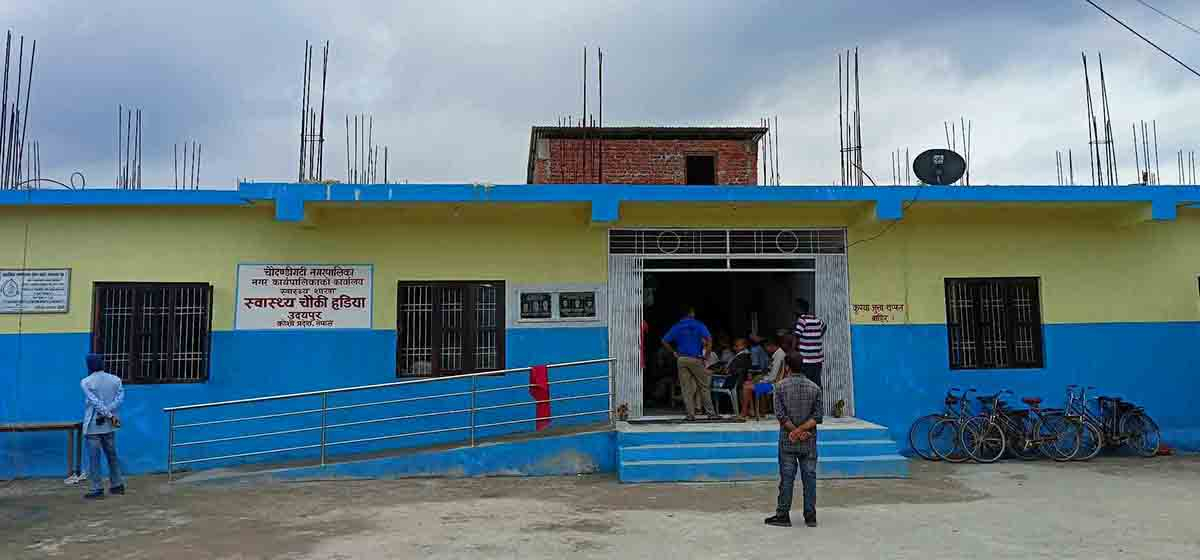 उदयपुरको चौदण्डीगढीमा बन्यो सुविधा सम्पन्न स्वास्थ्य चौकी भवन