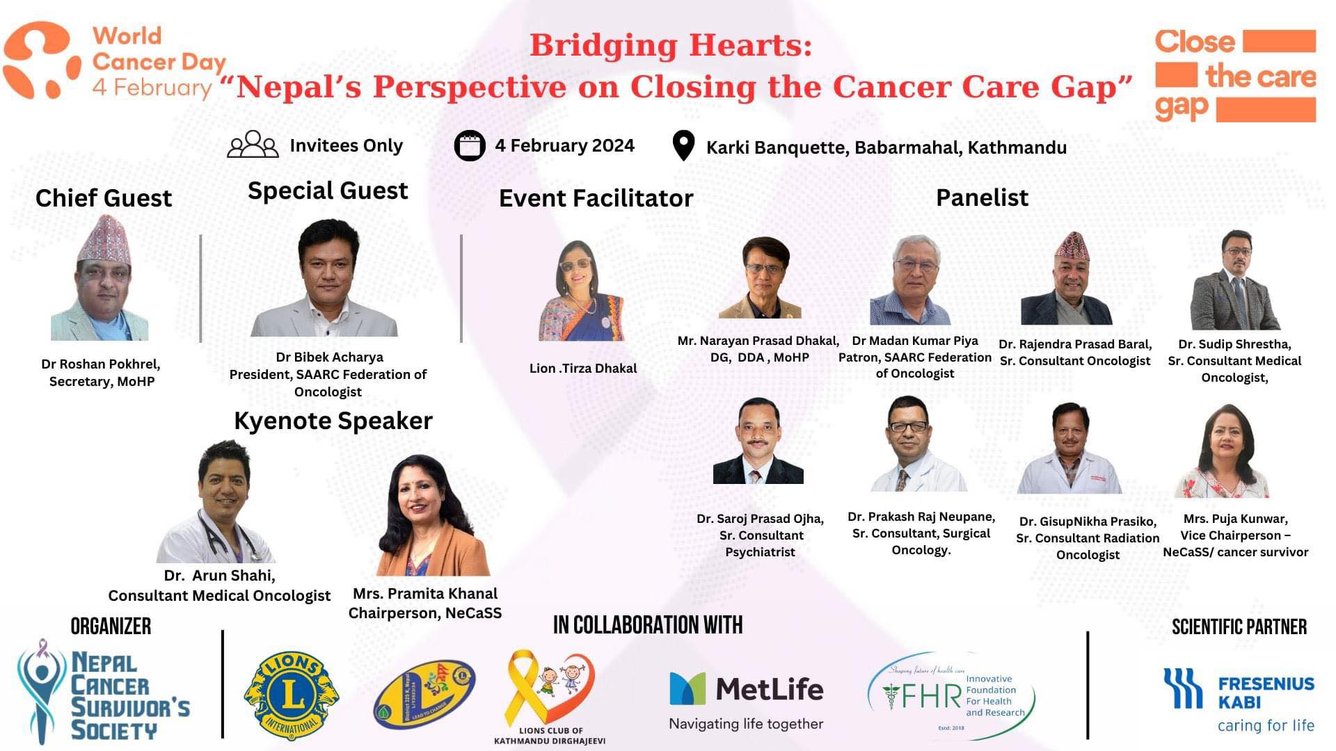 क्यान्सर विजेताहरुले भोगेका समस्या सम्बोधनका लागि नेपाल क्यान्सर सर्भाइभर्स सोसाइटीले राजधानीमा वृहत गोष्टी गर्दै