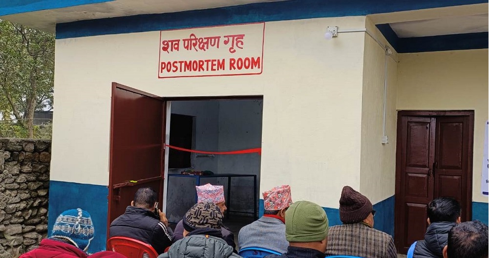 आधारभूत स्वास्थ्य सेवा अस्पतालमा शव परीक्षण गृहको उद्घाटन