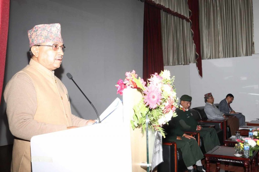 गुणस्तरीय स्वास्थ्य सेवा प्रवाह गर्नु राज्यको प्राथमिक दायित्व: रक्षामन्त्री खड्का
