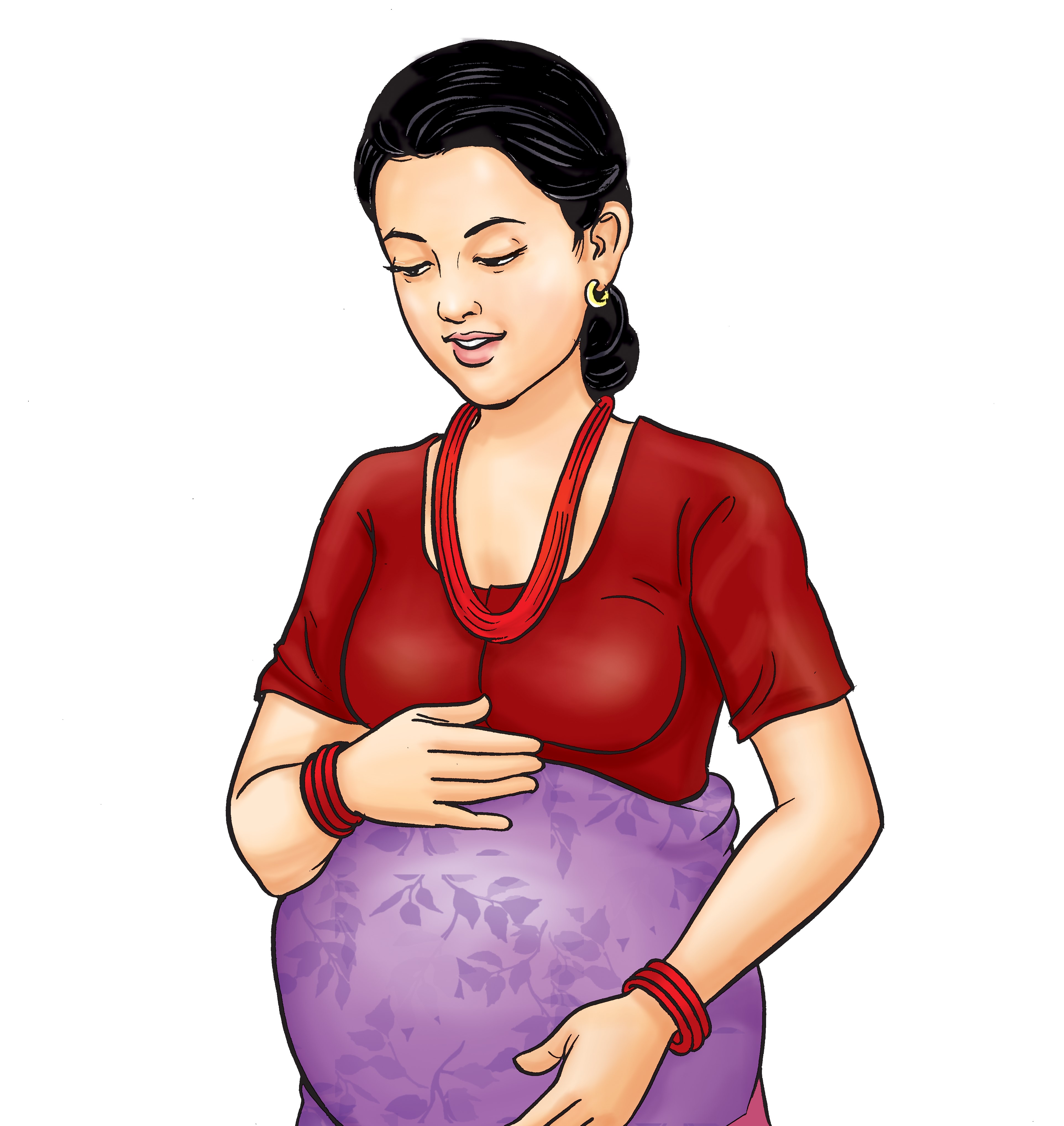 जुन घरमा गर्भवती हुन्छन् त्यो घरमा निलो झण्डा देखिन्छ