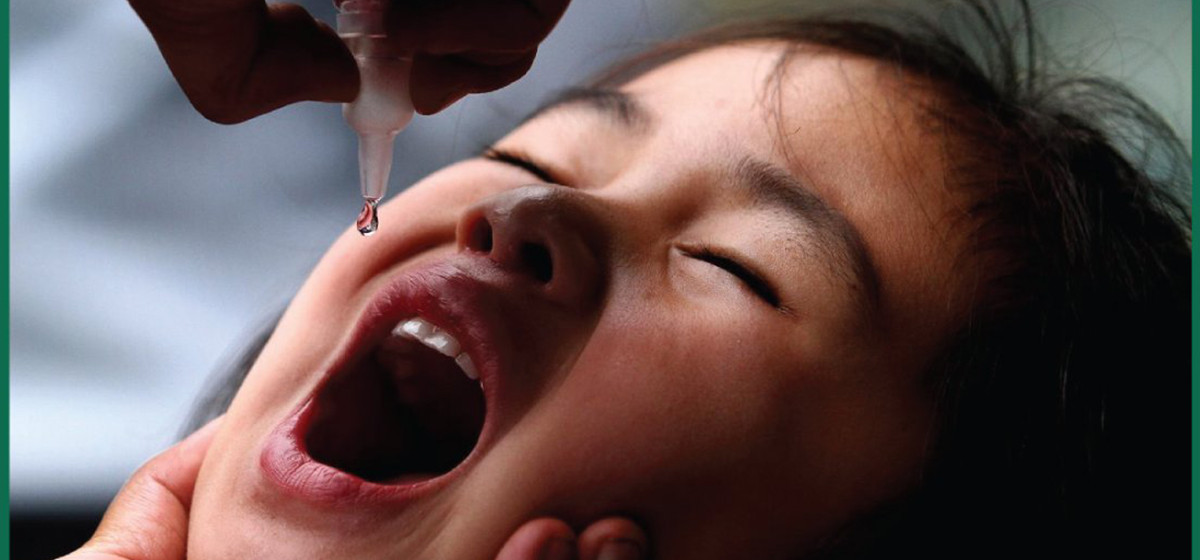 गाजाका बालबालिकालाई पोलियो खोपको दोस्रो डोज प्रदान