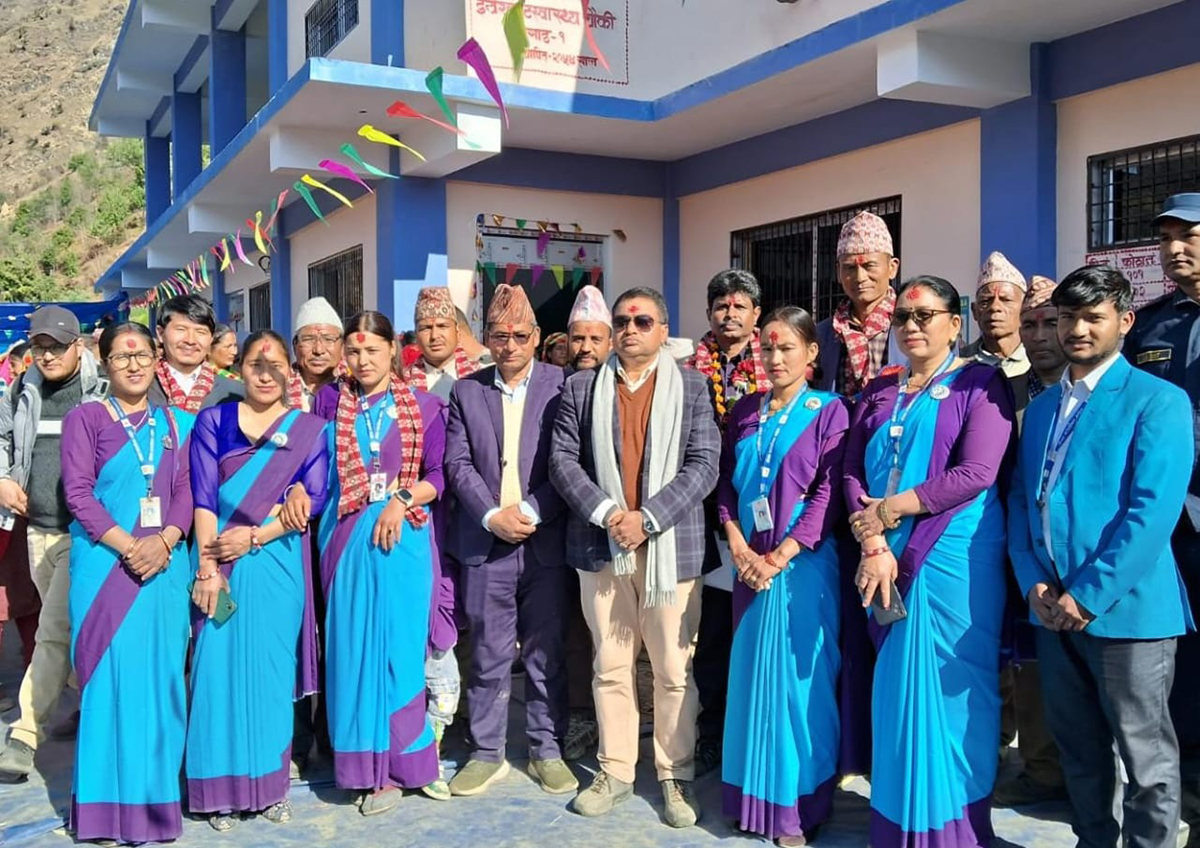 भारतको सहयोगमा दार्चुलामा बन्यो स्वास्थ्य चौकी भवन