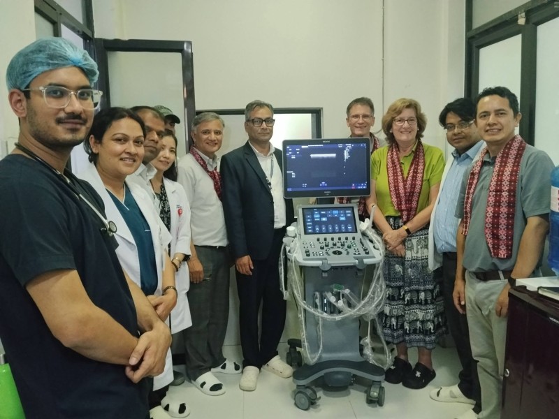 भक्तपुर क्यान्सर अस्पतालमा अत्याधुनिक अल्ट्रासाउन्ड मेसिनः  इमेज–गाइडेड उपचार सेवा थप प्रभावकारी हुने