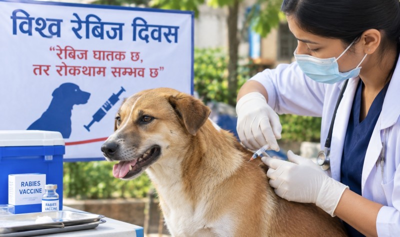 विश्व रेबिज दिवस: नेपालमा वर्षेनी करिब १०० जनाको मृत्यु, २०३० सम्म मृत्यु शून्य बनाउने लक्ष्य