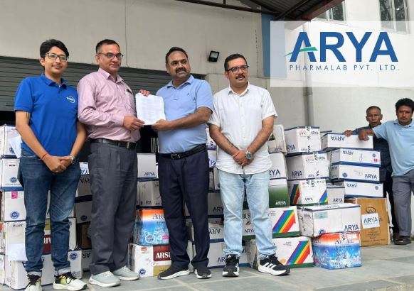 आर्या फार्माले गर्‍यो बाढीपीडितलाई  ८२ लाख ५१ हजार ७५० रुपैयाँ बराबरको औषधि सहयोग