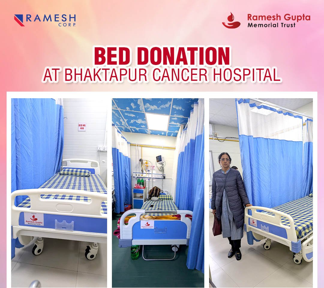 भक्तपुर क्यान्सर अस्पतालमा विद्युतीय आईसीयू बेड हस्तान्तरण