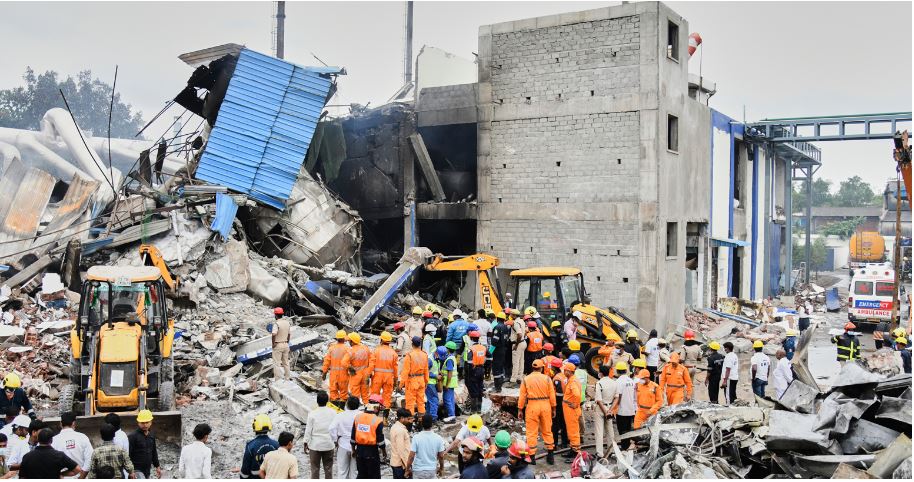 औषधि कारखानामा विस्फोट हुँदा ३६ जनाको मृत्यु