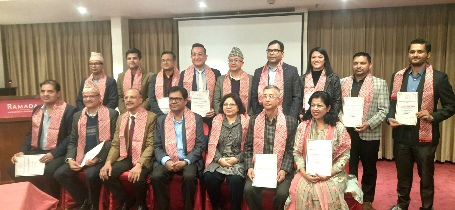 नेप्लीज सोसाइटी अफ ग्यास्ट्रोएन्टेरोलोजिष्ट्समा प्रा.डा शशी शर्माको नेतृत्वमा नयाँ कार्यसमिति गठन