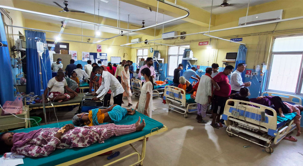 In Parsa, the cholera outbreak is out of control, with the number of infected nearing 200