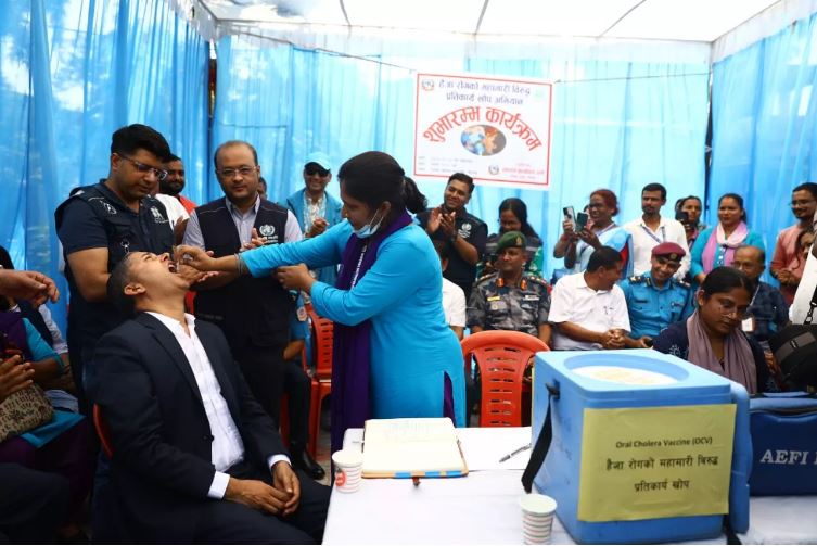 पर्सा र बारा जिल्लामा हैजाविरुद्ध खोप अभियान सुरु