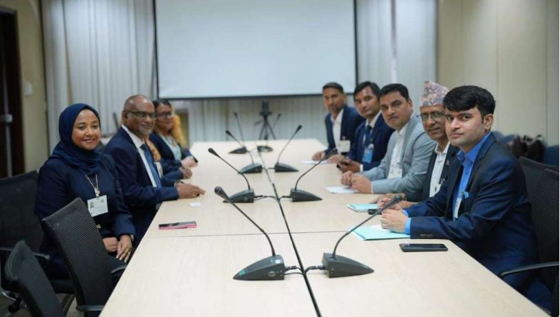 Health Minister Paudel draws State Minister's attention to the problems faced by Nepalis in the Maldives