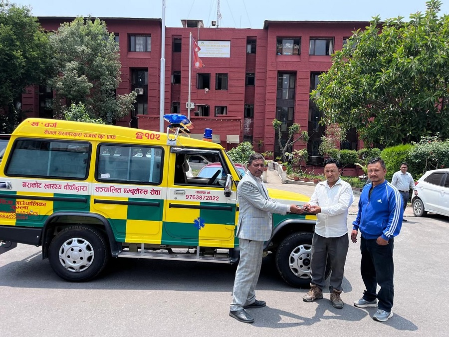 नयाँ एम्बुलेन्स खरिद गर्दै सिँजामा स्वास्थ्य सेवा विस्तार