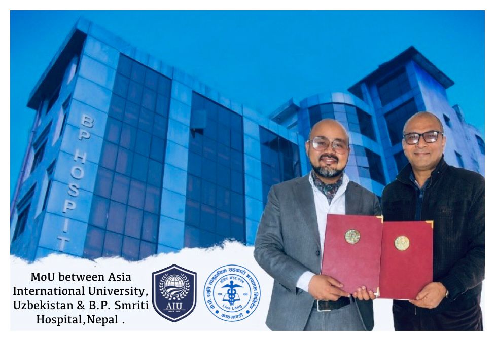 बीपी स्मृति अस्पताल र उज्बेकिस्तानको विश्व विद्यालयबीच सम्झौता