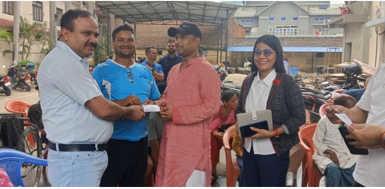 नेपालगन्जमा ‘ग’ वर्गका  अपाङ्गता भएका नागरिकका लागि  स्वास्थ्य बीमा