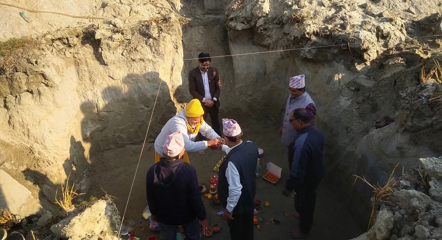 सुस्तामा १० शय्याको अस्पताल निर्माण कार्य सुरु