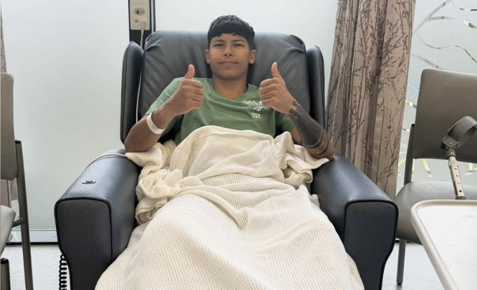 नेपाली महिला राष्ट्रिय फुटबल टोलीकी कप्तान साम्बाको घुँडाको सफल शल्यक्रिया